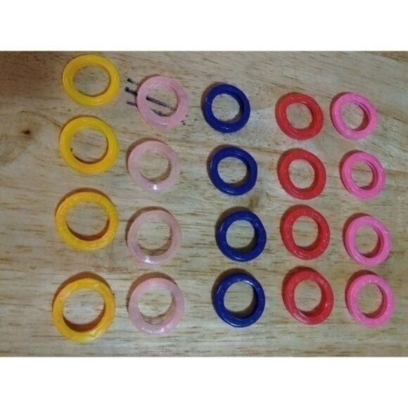 KEY COVERS-20 ASSORTED COLORS-RUBBER-NEW-LOT - Picture 1 of 1